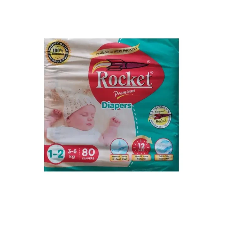 Rocket Premium Diapers S-2 80P