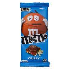 M&Ms Chocolate Bar Crispy Blue 150G