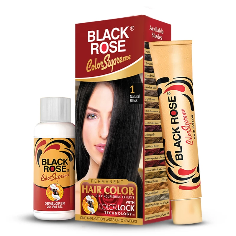 Black Rose Hair Color 01 Natural Black