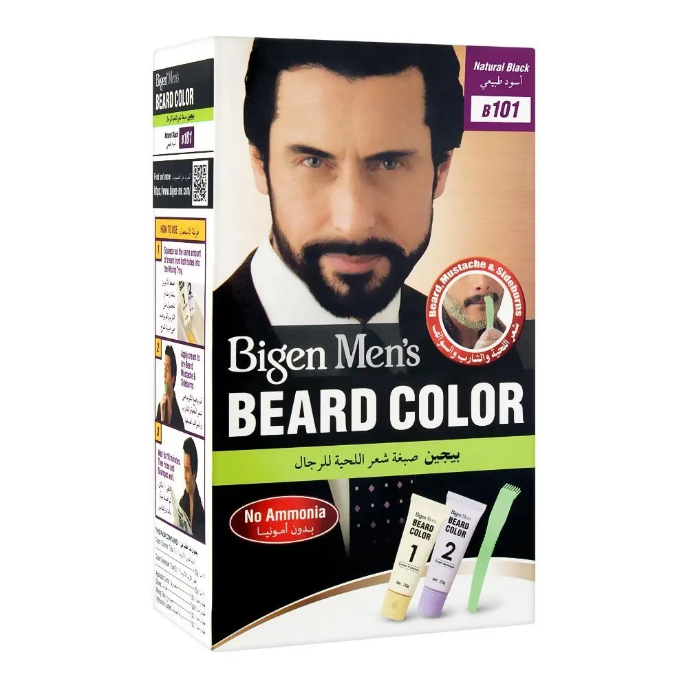 Bigen Color Men Beard Natural Black 101