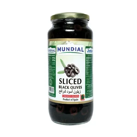 Mundial Olive Black Sliced 230G