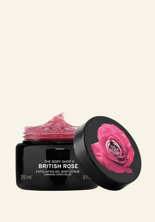 The Body Shop Body Wash British Rose Scrub 250ML