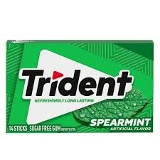 Trident Gum Spearmint Green