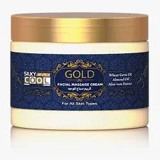 Silky Cool Facial Jar Gold Massage Cream 350ML