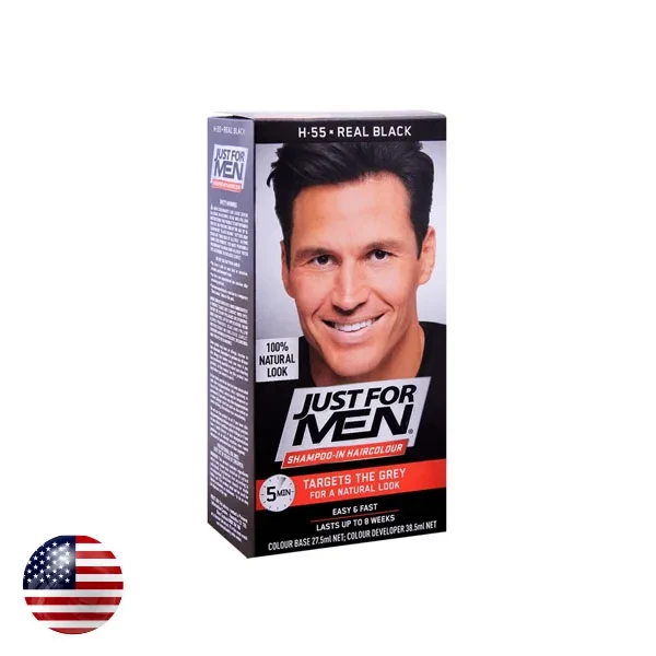 Just For Men Color Hair H-55 Real Black