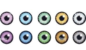 Color Dot Eye Lens