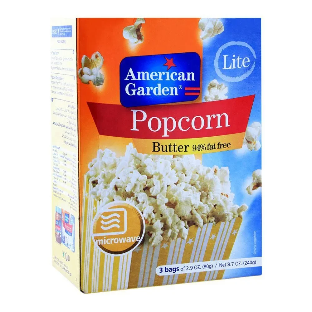 American Garden Popcorn 1S Butter Fat Free 94% 91G