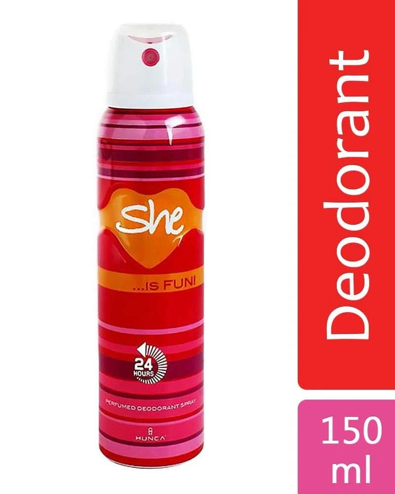 Hunca Deodorant Body Spray She Is Fun 150ML