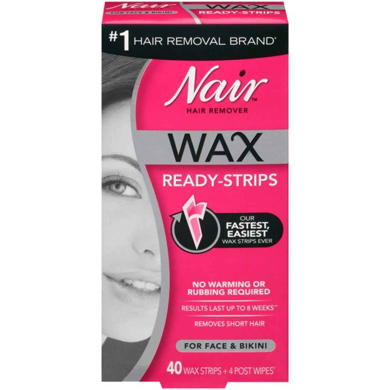 Nair Wax Strips Face 12S