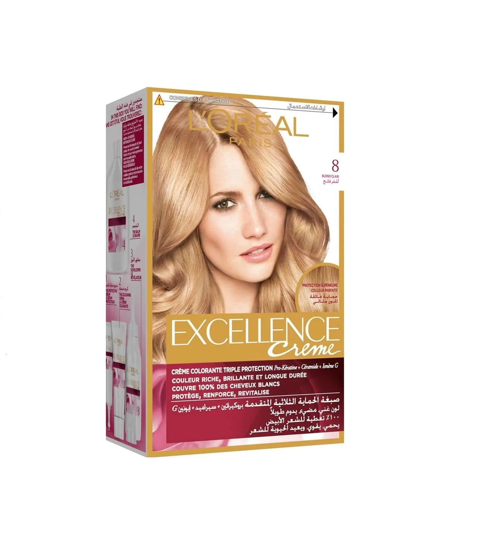 Loreal Excellence Hair Color 8 Light Blonde