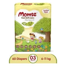 Momse Diapers 3-M 60PC