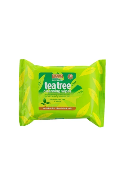 Beauty Formulas Facial Wipes 30S Tea Tree