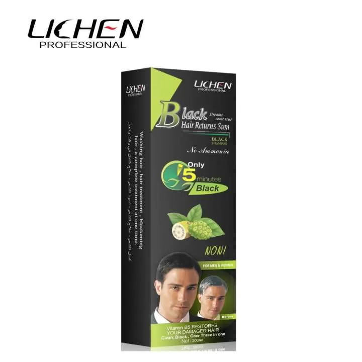 Lichen Color Shampoo Black 2 200Ml