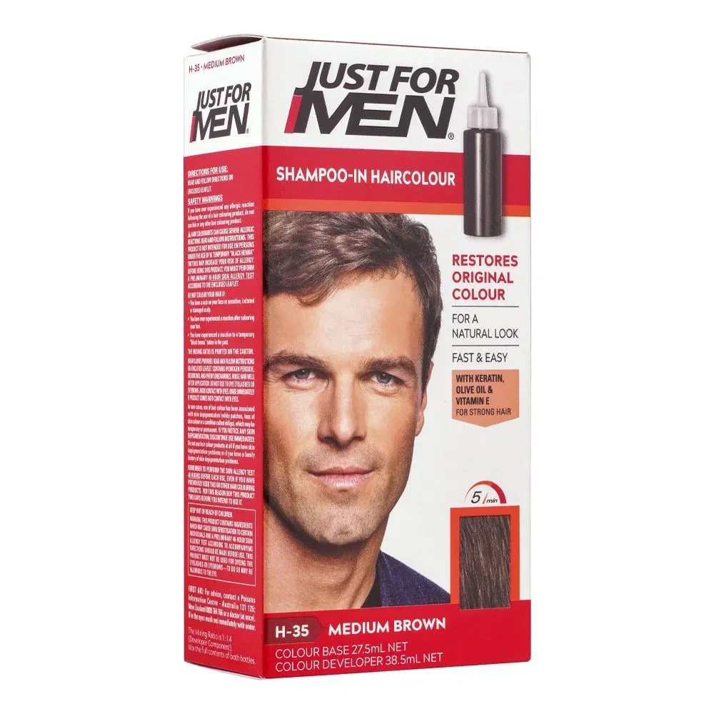 Just For Men Color Hair H-35 Medium Brown