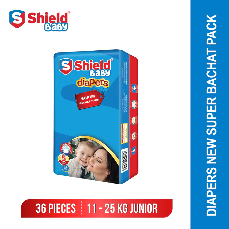 Shield Diapers 5-XL 36P