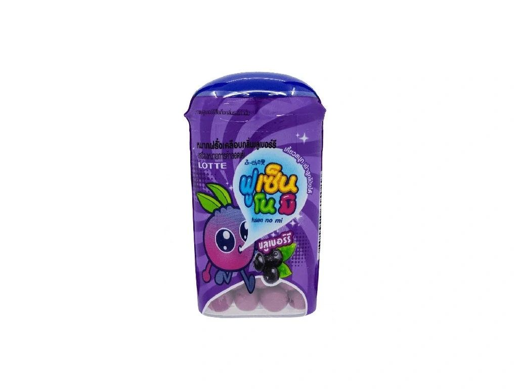 Lotte Gum Fusen Gum Bottle Blueberry 15G