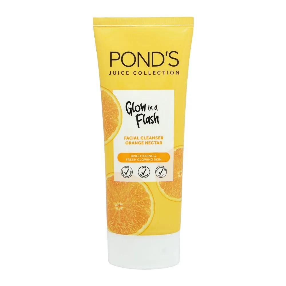 Pond's Face Cleanser Glow Flash Orange 90G