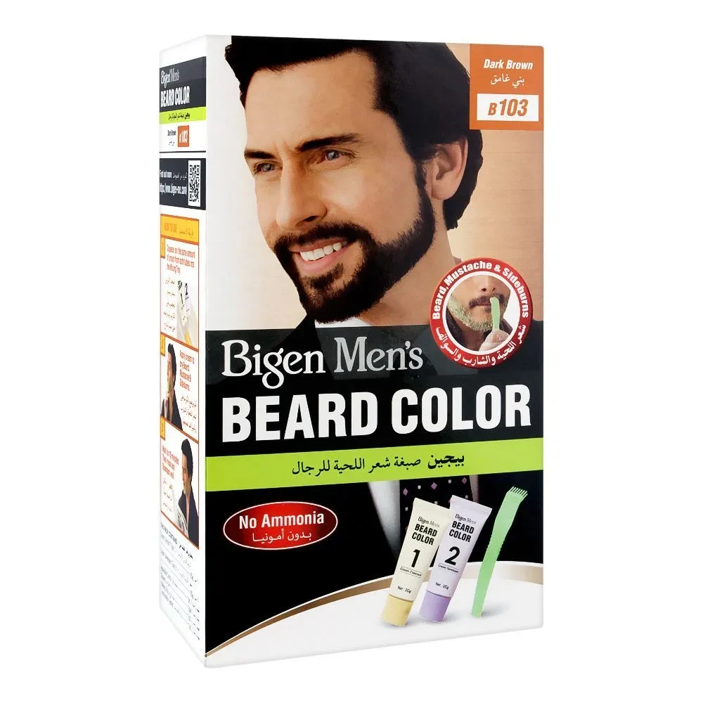 Bigen Men Color Beard Dark Brown 103