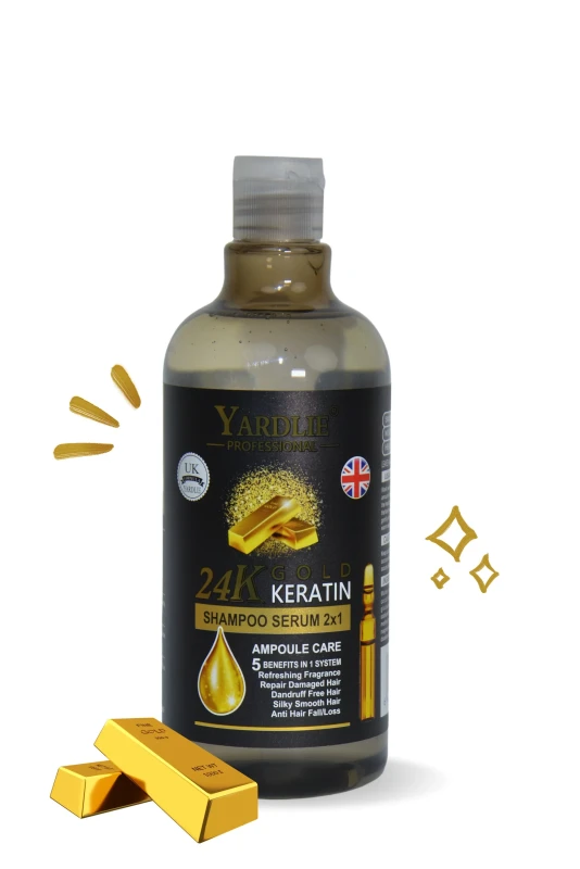 Yardlie Shampoo Gol 24k Gold Keratin 500G