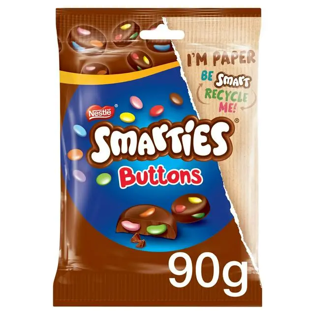 Nestle Smarties Button Milk 90G