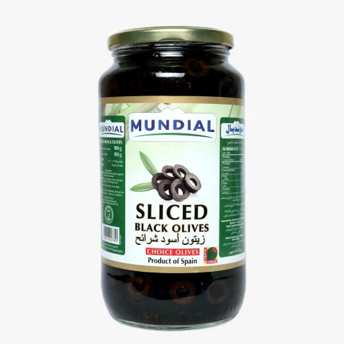 Mundial Olive Black Sliced 900G