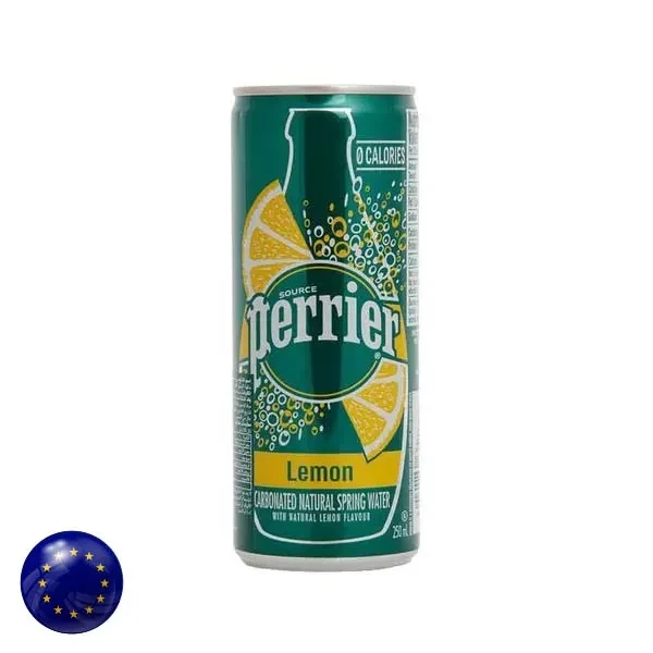 Perrier Water Tin Lemon 250ML