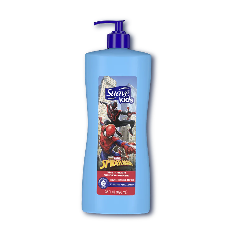 Suave Shampoo kids 3 in 1 Marvel Spiderman 828ML