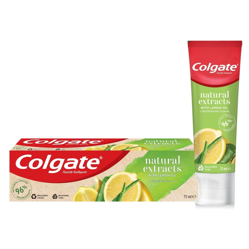 Colgate Toothpaste Natural Extracts Lemon 75ML