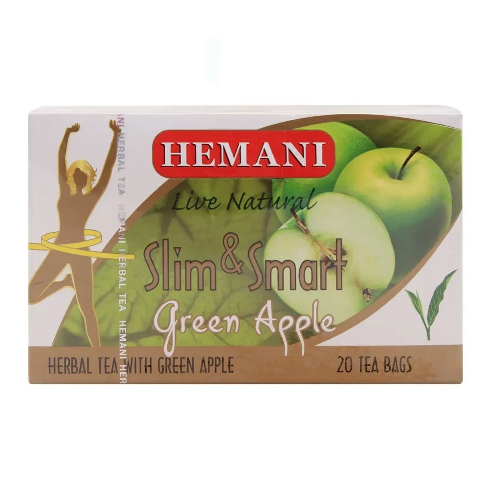 Hemani Green Tea Bags Slim Green Apple 20P