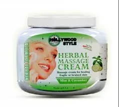 Hollywood Style Facial Jar Herbal Massage Cream 283G