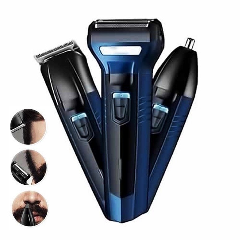 Geemy Rechargable Trimmer And Shaver 3in1 GM-566