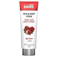 Silky Cool Facial Tube Scrub Face Body Lychee 275ML