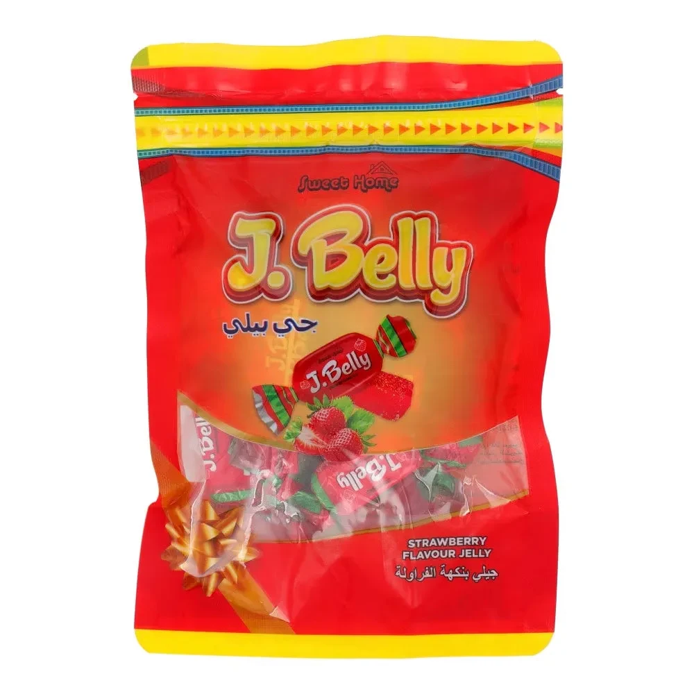 Sweet Home Chocolate Jelly Belly Pouch Strawberry 100G