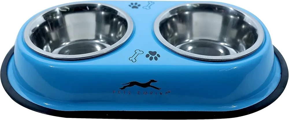 Pets Double Bowl Steel