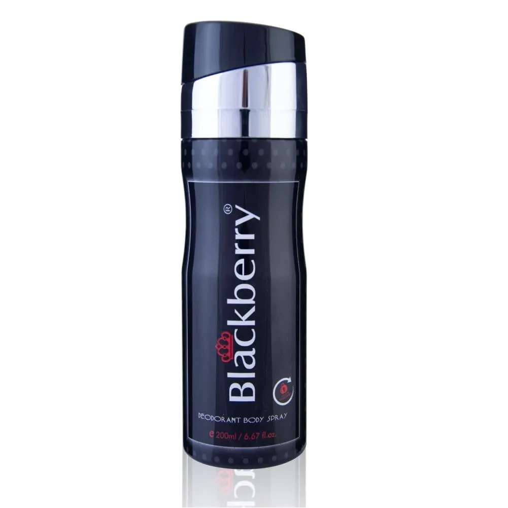 Blackberry Deodorant Body Spray Black 200ML