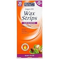 Beauty Formulas Wax Strip 20P Argan Oil