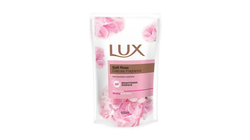 Lux Body Wash Refil Pouch Soft Rose 600ML