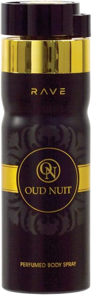 Rave Perfumed Body Spray Oud Nut 200ML