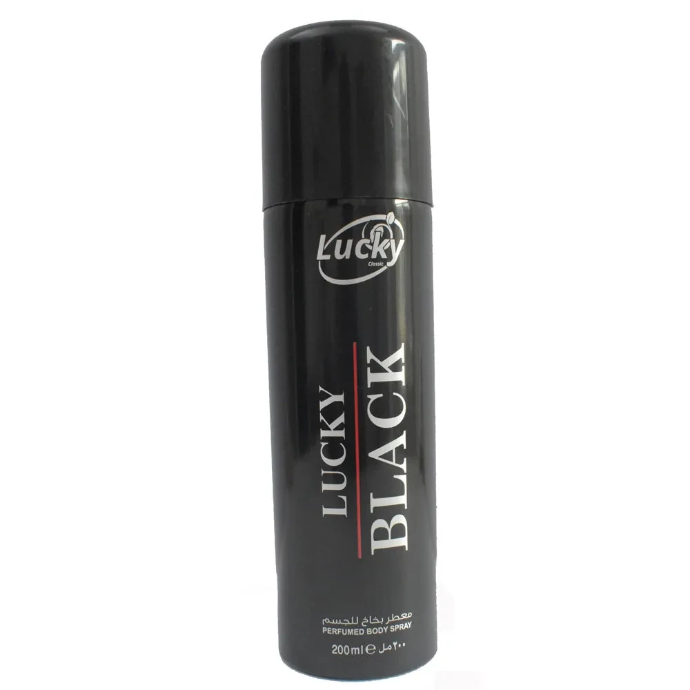 Lucky Deodorant Body Spray Black 200ML