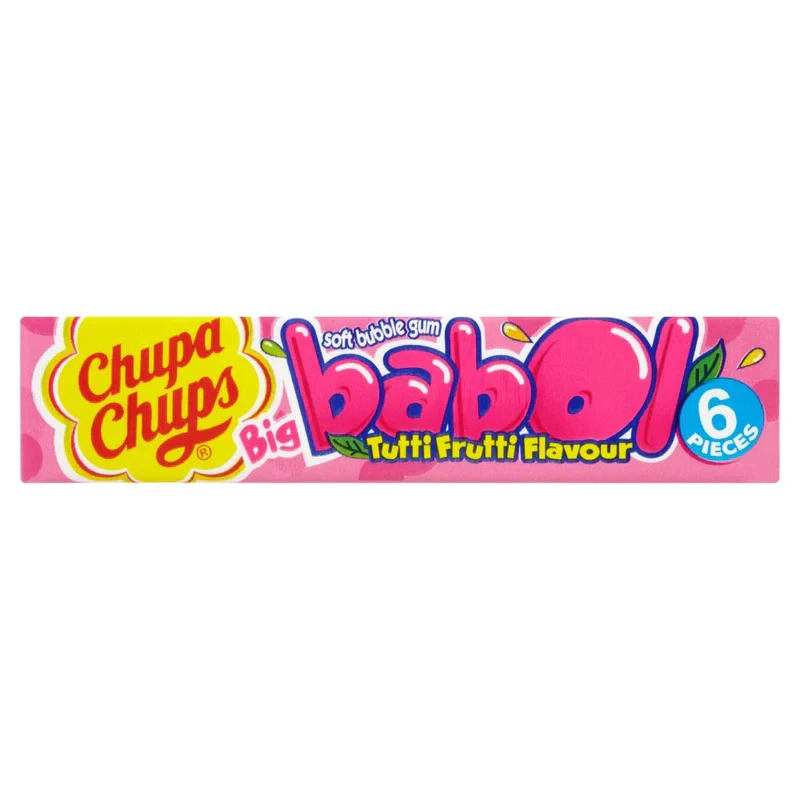 Chupa Chups Big Babol Gum 6s Tutti Fruitti