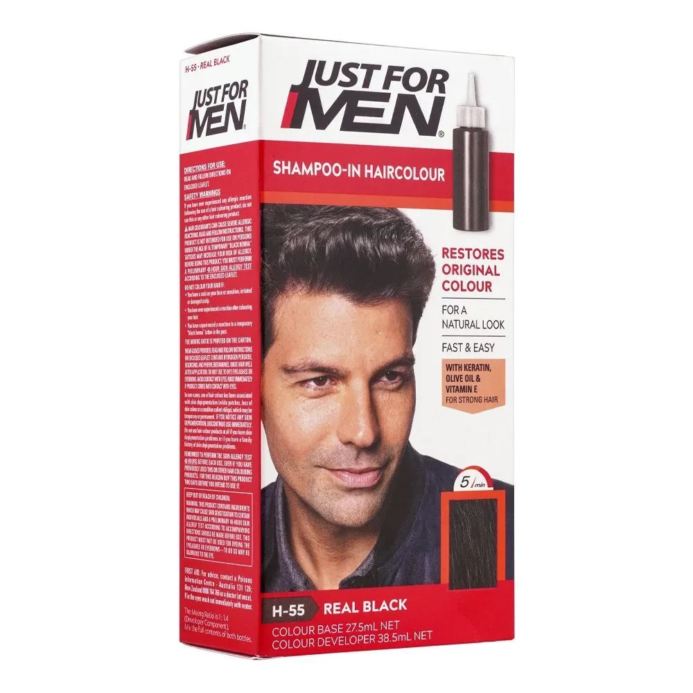 Just For Men Color Hair H-55 Real Black