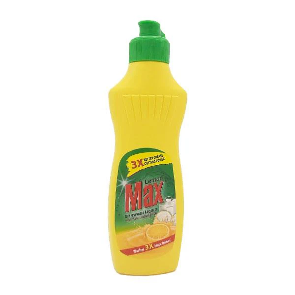 Lemon Max Dishwash Liquid Yellow 170ML