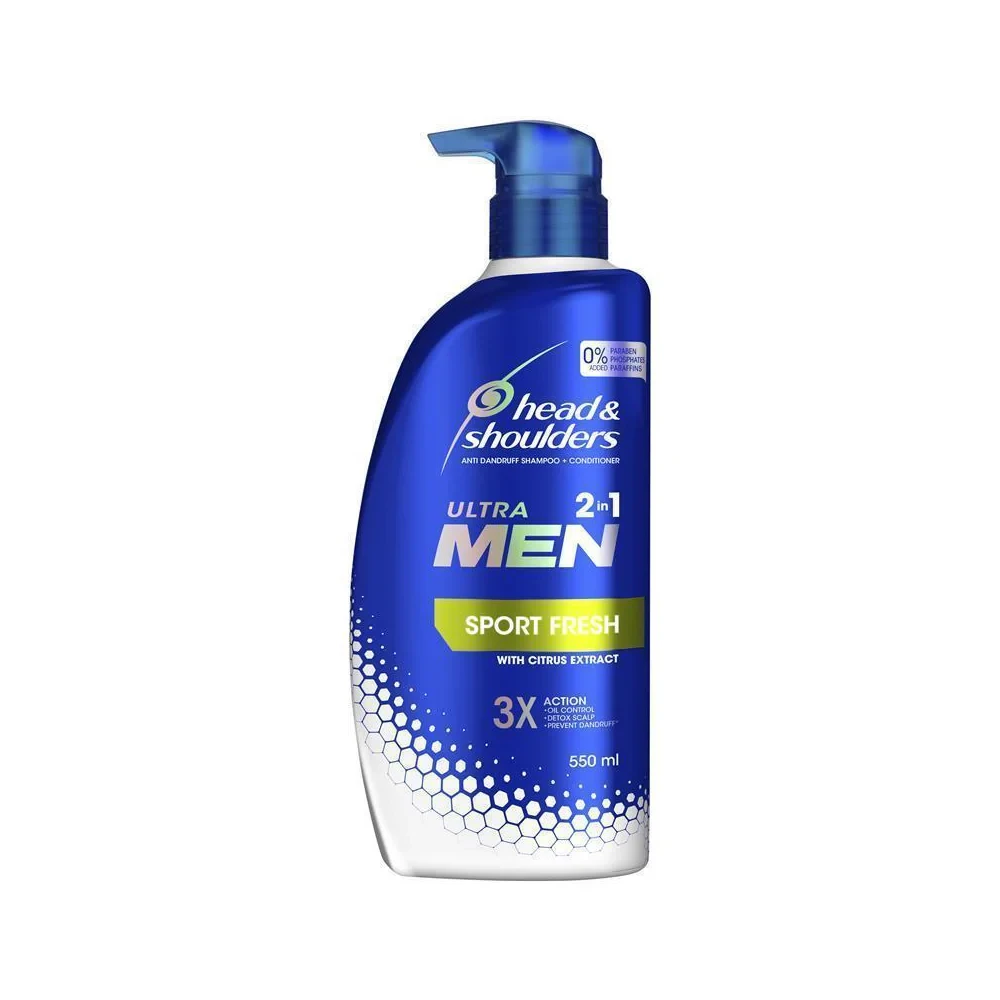 Head And Shoulders Shampoo Ultra Men 2In1 Sports Fresh 550ML