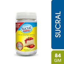 Sucral Glass Sugar Jar 84G