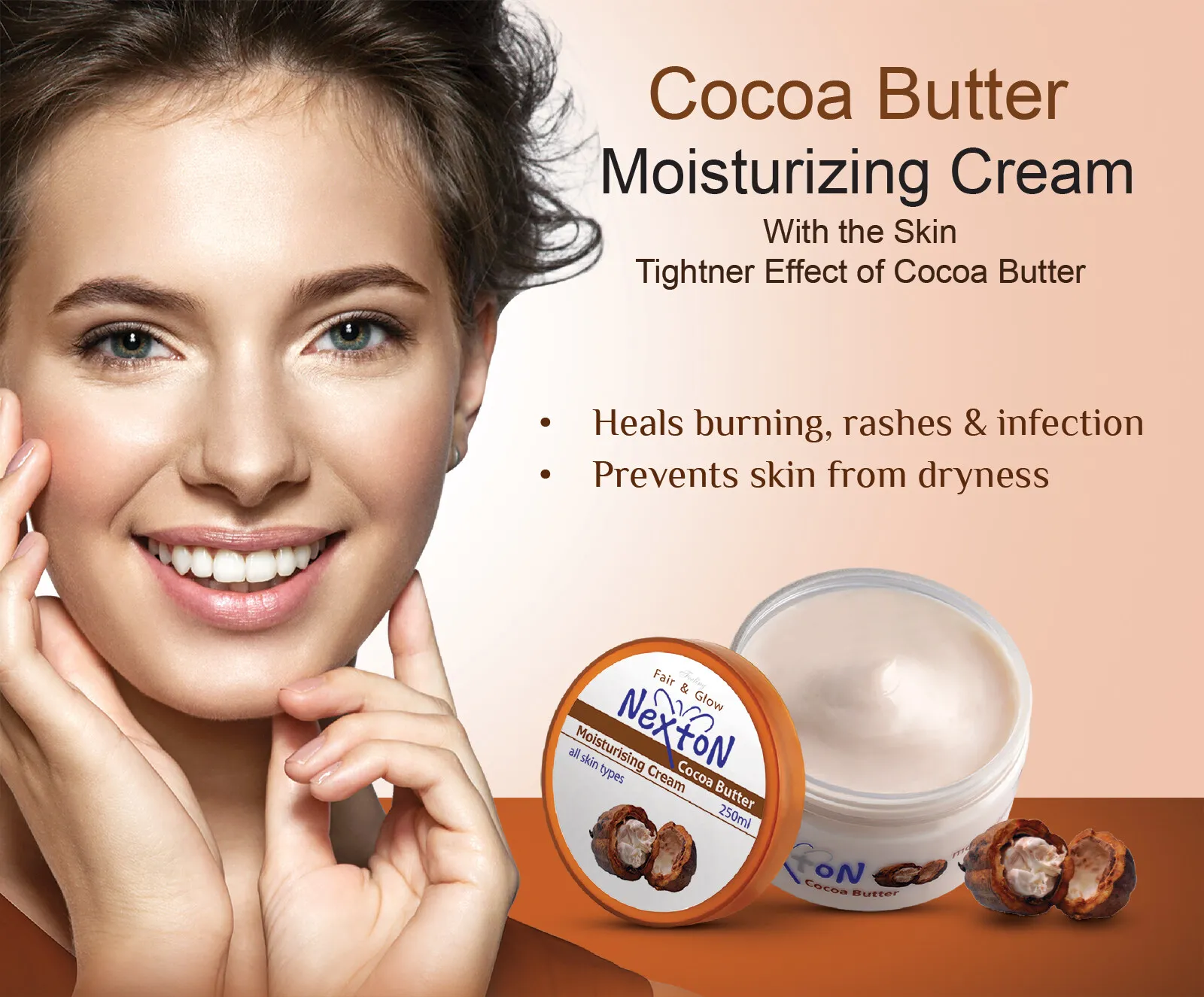 Nexton Moisturising Cream Cocoa Butter 250ml