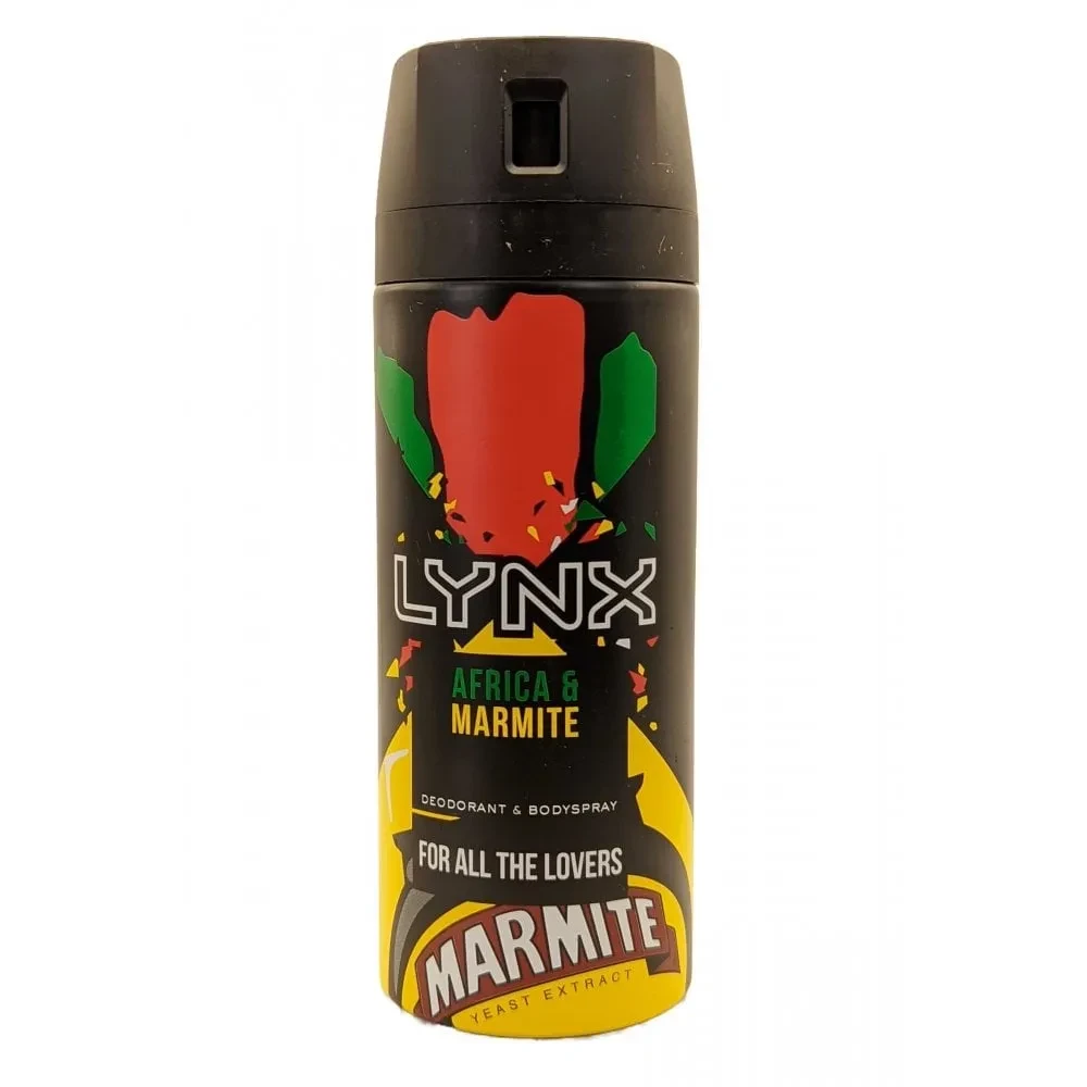 Lynx Deodorant Body Spray Africa And Marmite 150ML