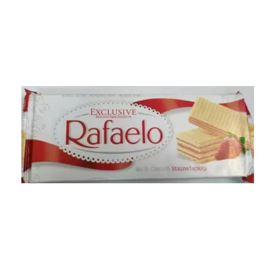 Rafaelo Cream Wafer Strawberry 150G