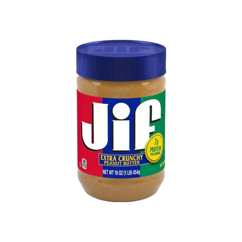 JIF PEANUT BUTTER CRUNCHY 454G