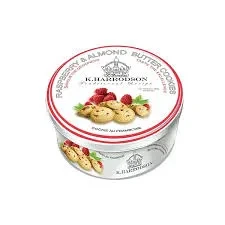 k.Harrodson Cookies Biscuit Tin Raspberry Almond 400G