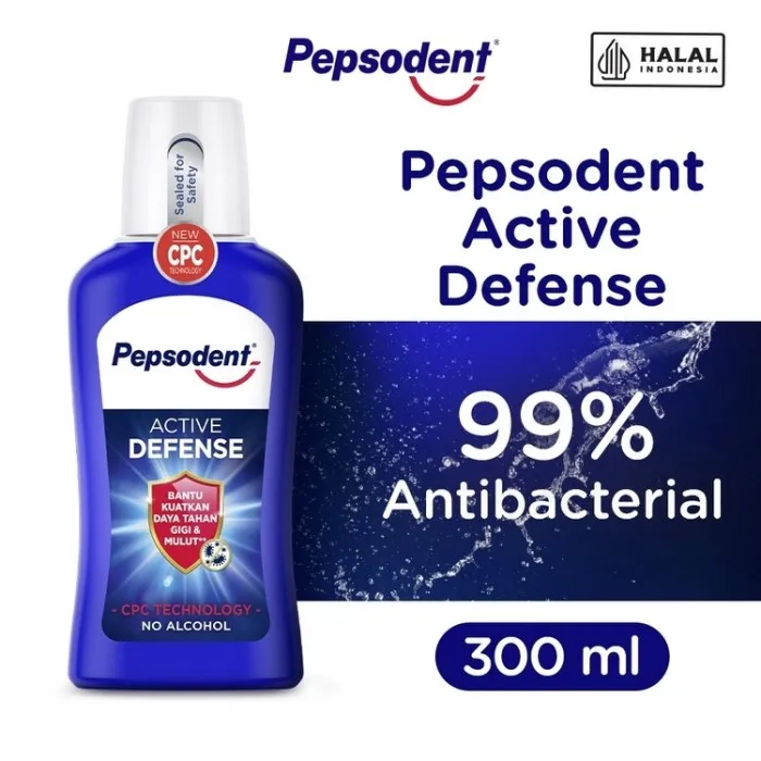 Pepsodent M-Wash Active Defence Blue 300ML